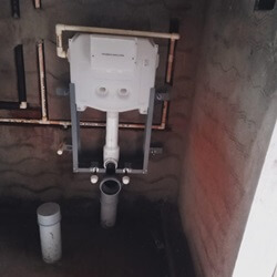 This is a concealed cistern or concealed toilet tank